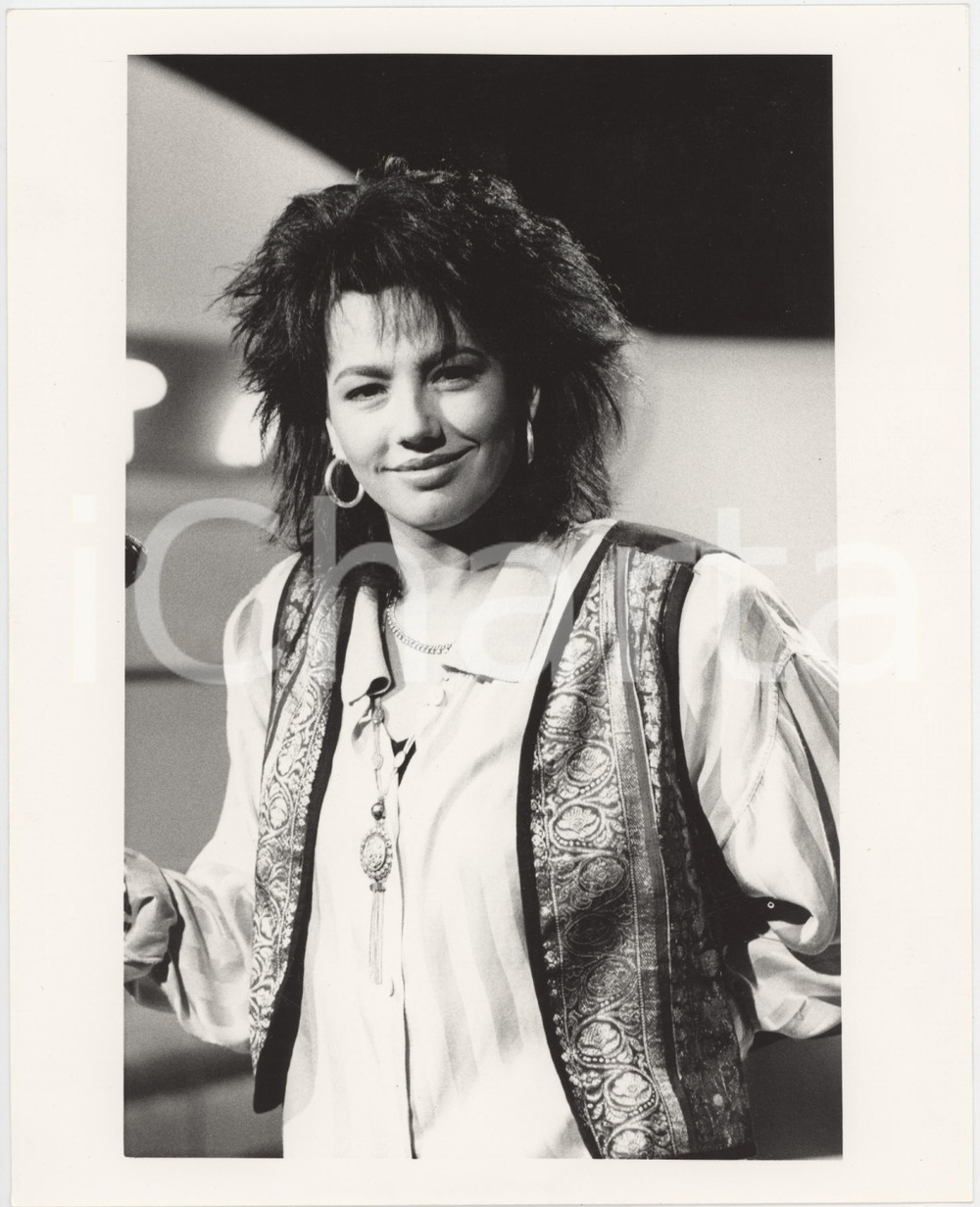 Fotografia d epoca originale 1985 ca ITALIA  Cantante Donatella MILANI  Ritratto Foto 1