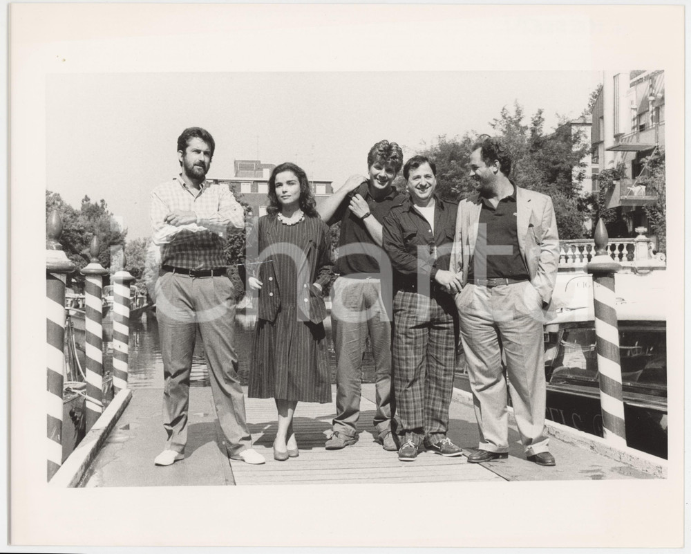 1987 VENEZIA Mostra del Cinema - Nanni MORETTI Giulia BOSCHI Marco MESSERI Foto