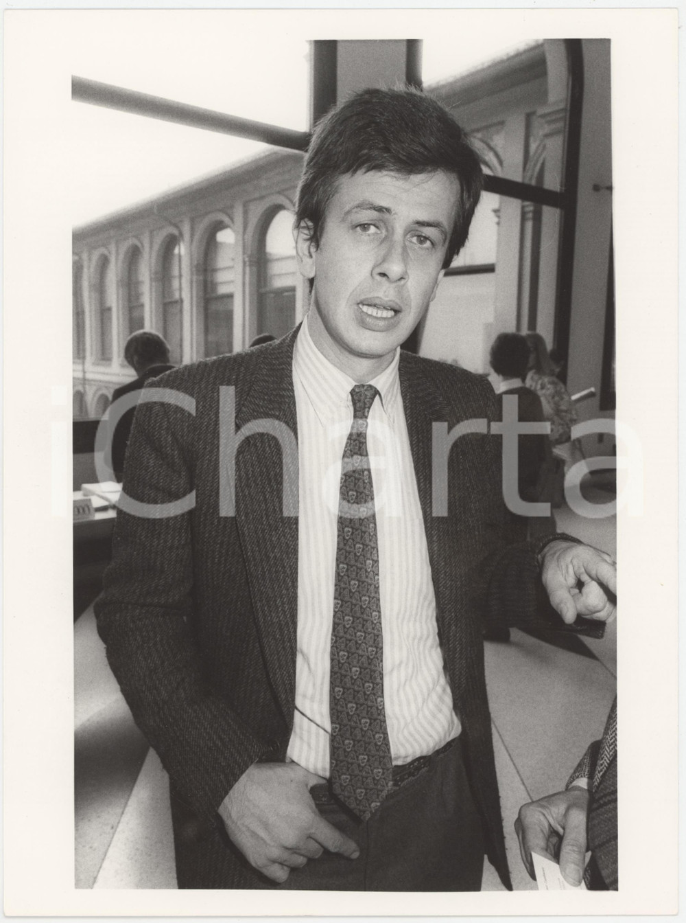 Fotografia d epoca originale 1985 ca POLITICA ITALIA Chicco TESTA  Ritratto 1 Foto 18x24 1
