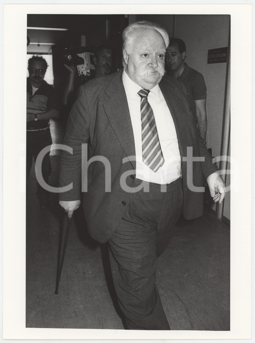 1985 ca POLITICA - MSI - Mario TEDESCHI - Ritratto - Foto 18x24 cm (4)