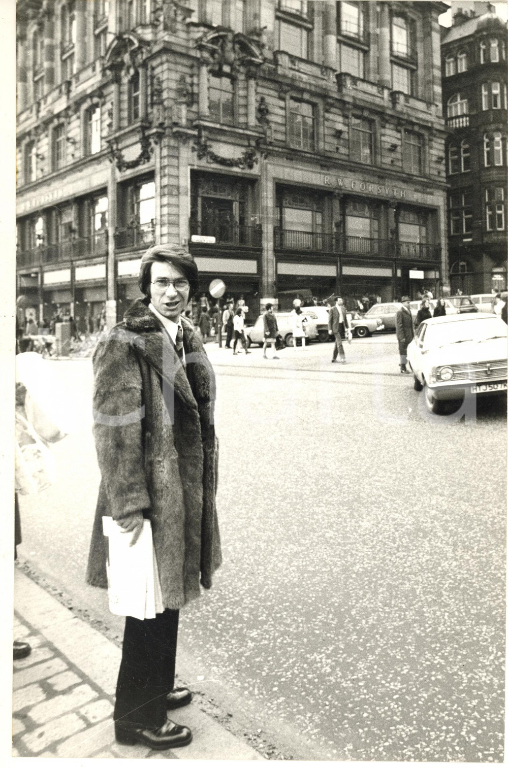 Fotografia d epoca originale 1972 EDINBURGH Eurovision Song Contest  Nicola DI BARI in cittÃ  Foto 30x20 1