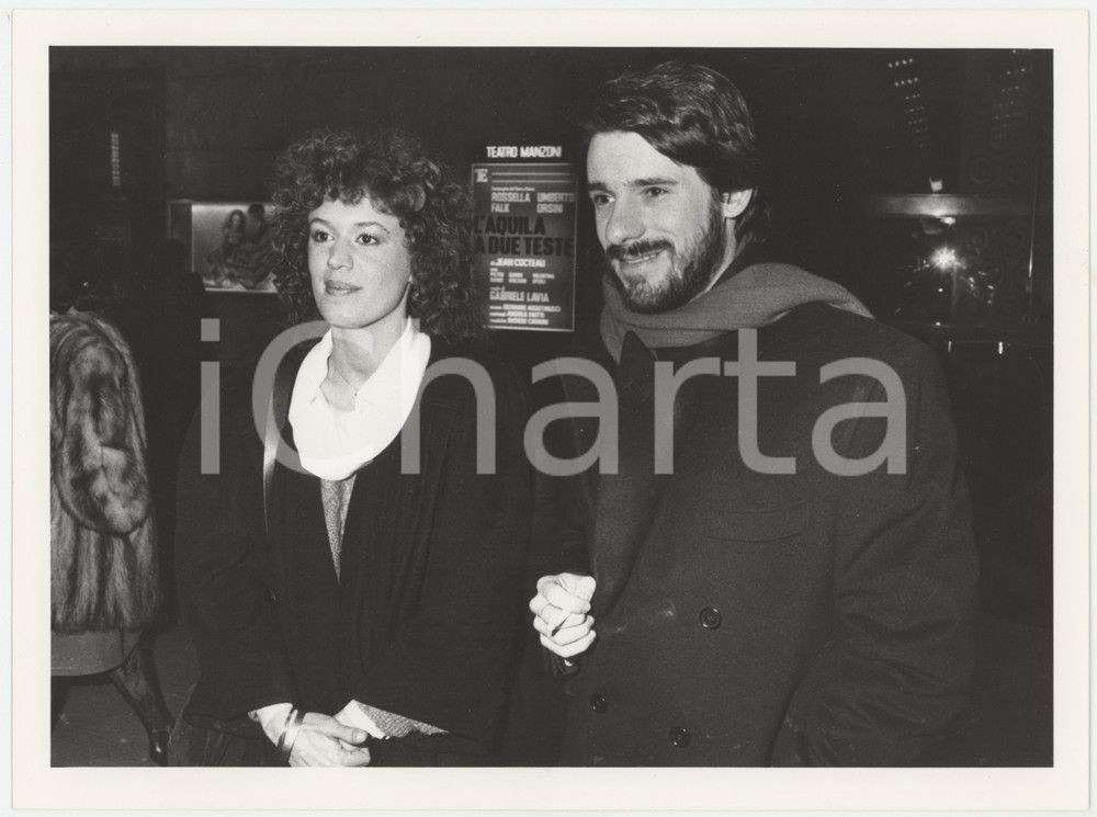 Fotografia d epoca originale 1985 ca COSTUME ITALIA Ricky TOGNAZZI con la moglie Flavia TOSO 2 Foto 1