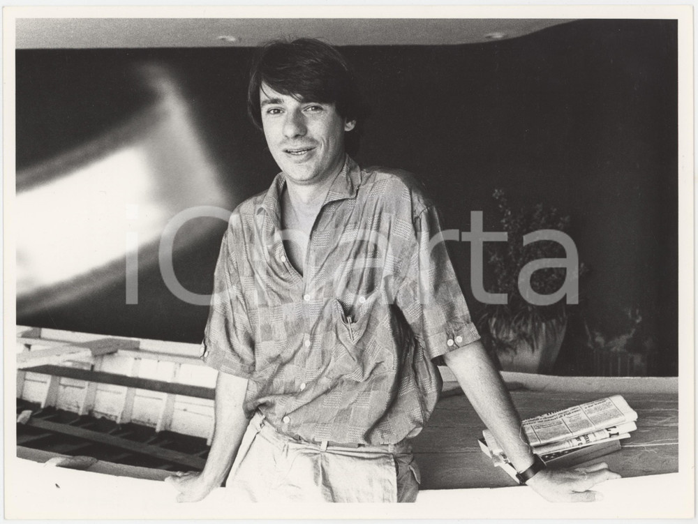 Fotografia d epoca originale 1985 ca COSTUME ITALIA Ricky TOGNAZZI  Ritratto Foto 24x18 cm 1