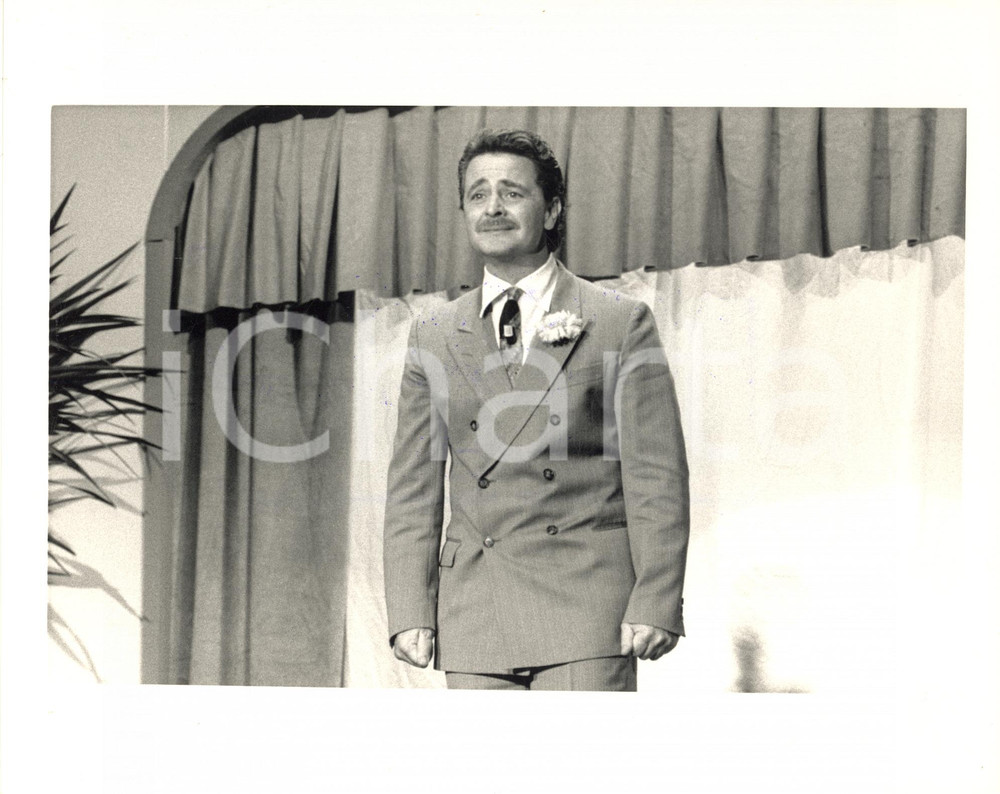 Fotografia d epoca originale 1988 FESTIVAL DI SANREMO Beppe GRILLO in scena  Foto 2 1