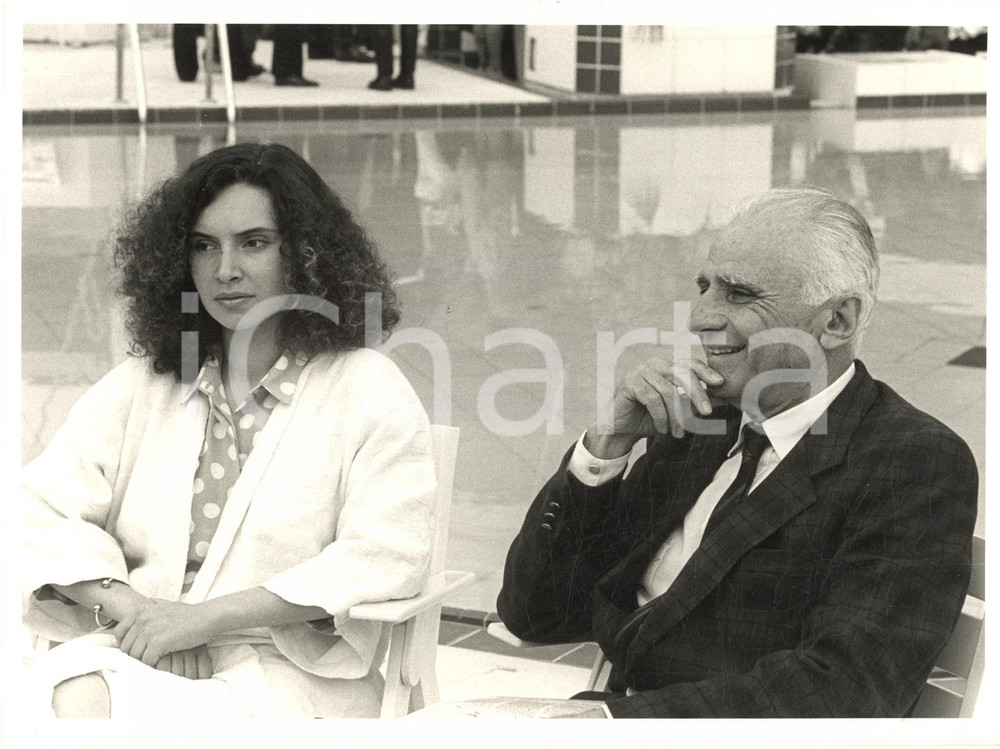 Fotografia d epoca originale 1983 FESTIVAL DI CANNES Laura DEL SOL Mario MONICELLI Foto 2 1