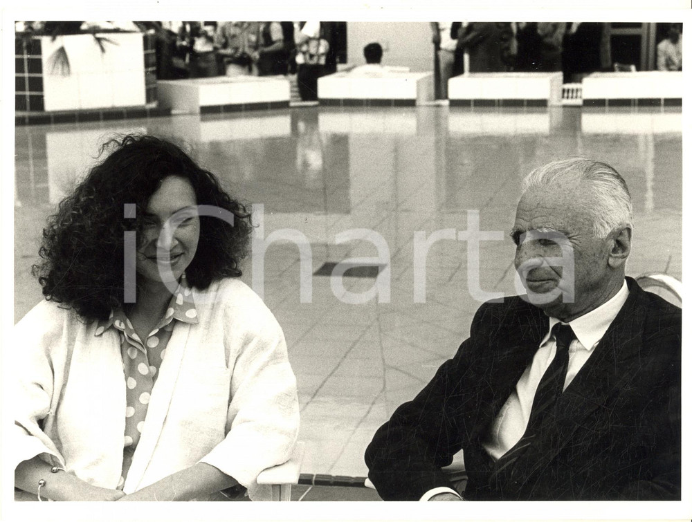 Fotografia d epoca originale 1983 FESTIVAL DI CANNES Laura DEL SOL Mario MONICELLI Foto 1 1