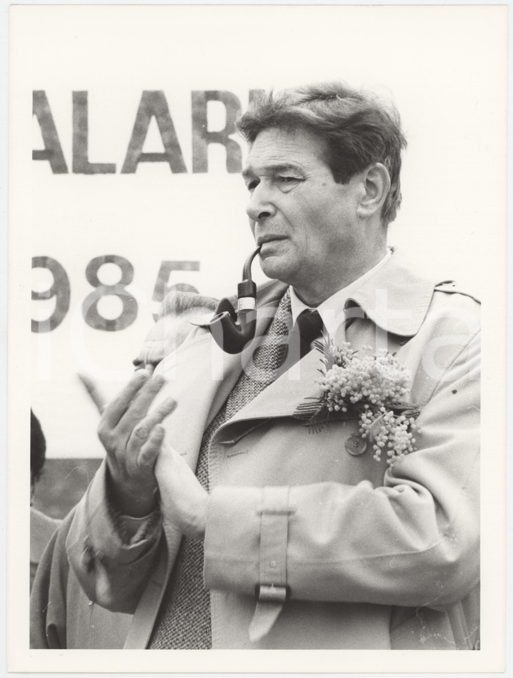 Fotografia d epoca originale 1985 MILANO  PSI Luciano LAMA durante comizio  Foto 17x24 cm 7 1