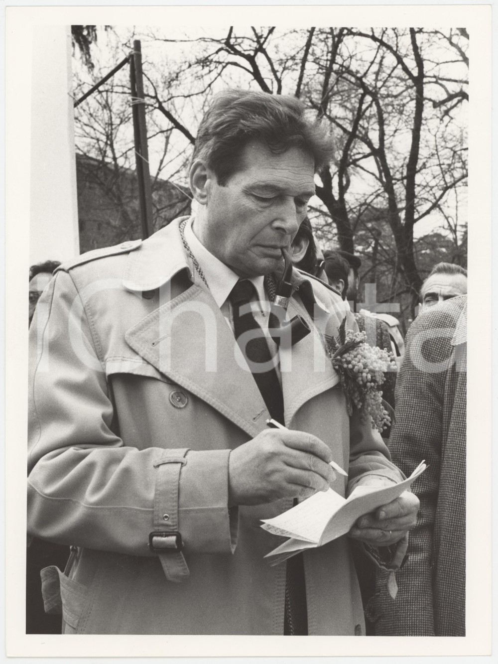 Fotografia d epoca originale 1985 MILANO  PSI Luciano LAMA durante comizio  Foto 17x24 cm 1