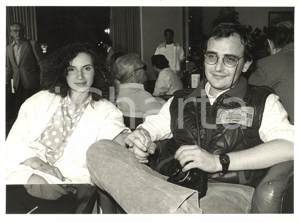 Fotografia d epoca originale 1983 FESTIVAL DI CANNES Laura DEL SOL con il marito Antoine PERSET Foto 2 1