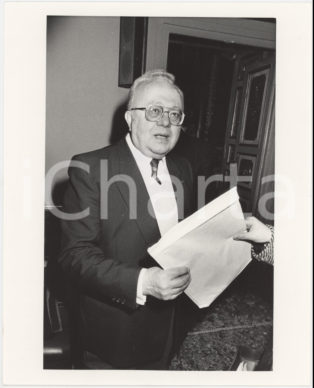 1990 ca PARTITO LIBERALE Luigi MADIA Politico PLI Foto 20x25 cm
