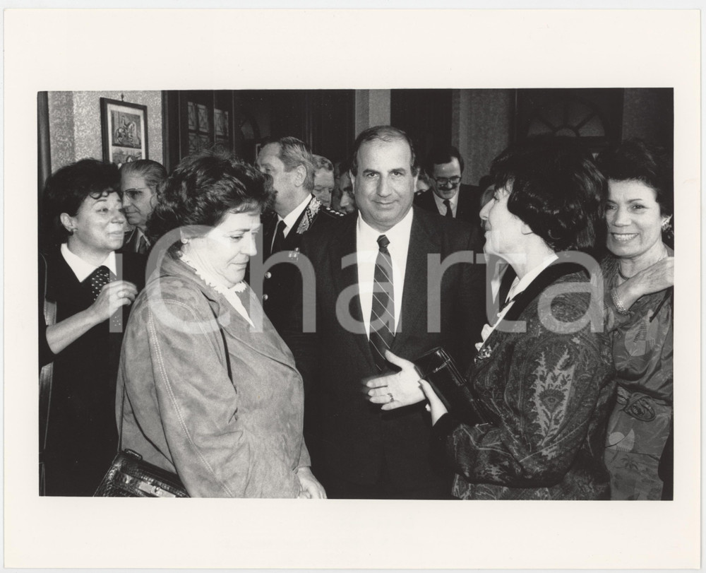 Fotografia d epoca originale 1990 ca NAPOLI Questore Umberto IMPROTA con la moglie  Foto 25x20 cm 1