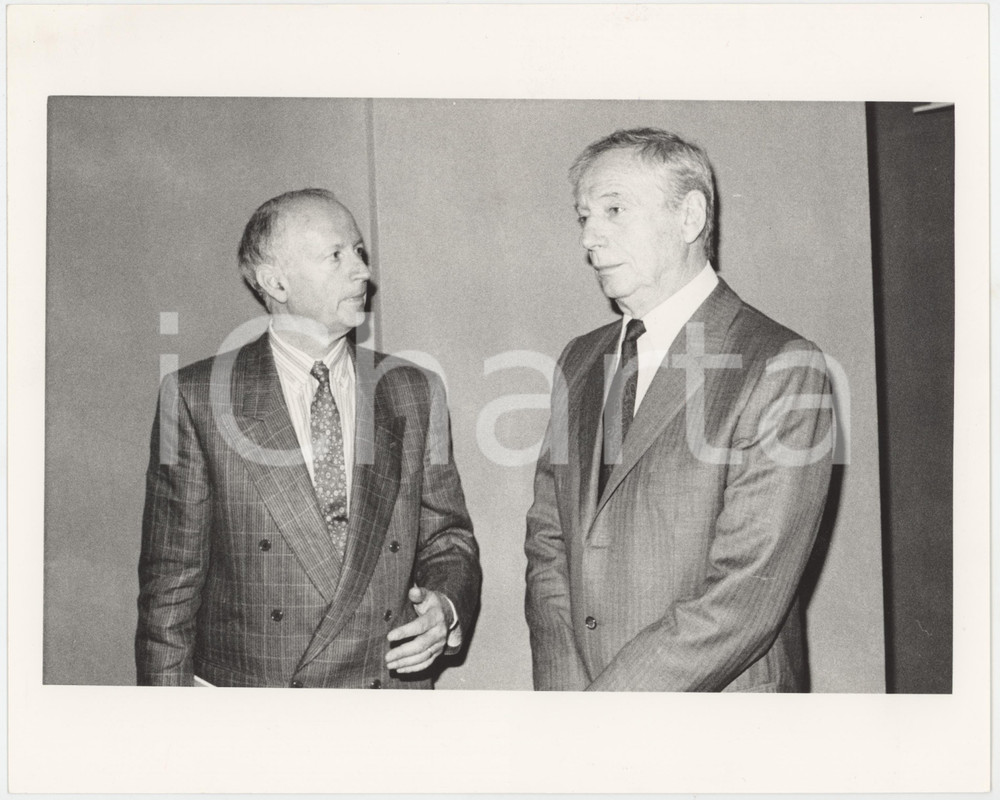 Fotografia d epoca originale 1990 ca FRANCE  CINEMA Yves MONTAND Ritratto attore  Foto 25x20 cm 1 1