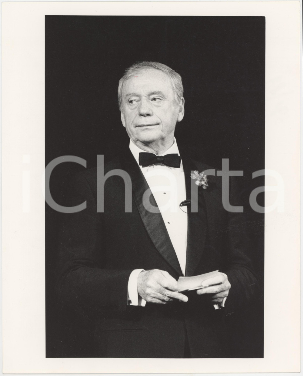 Fotografia d epoca originale 1989 FESTIVAL DI CANNES Yves MONTAND Ritratto attore  Foto 18x24 cm 1 1