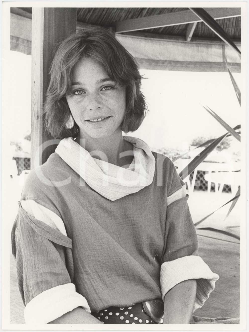 Fotografia d epoca originale 1990 ca VENEZIA LIDO Susan DEY Ritratto dell attrice  Foto 18x24 cm 1