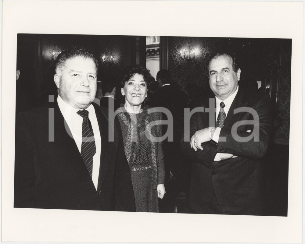 1985 ca MILANO Questore Umberto IMPROTA con il Questore CATALANO - Foto 25x20
