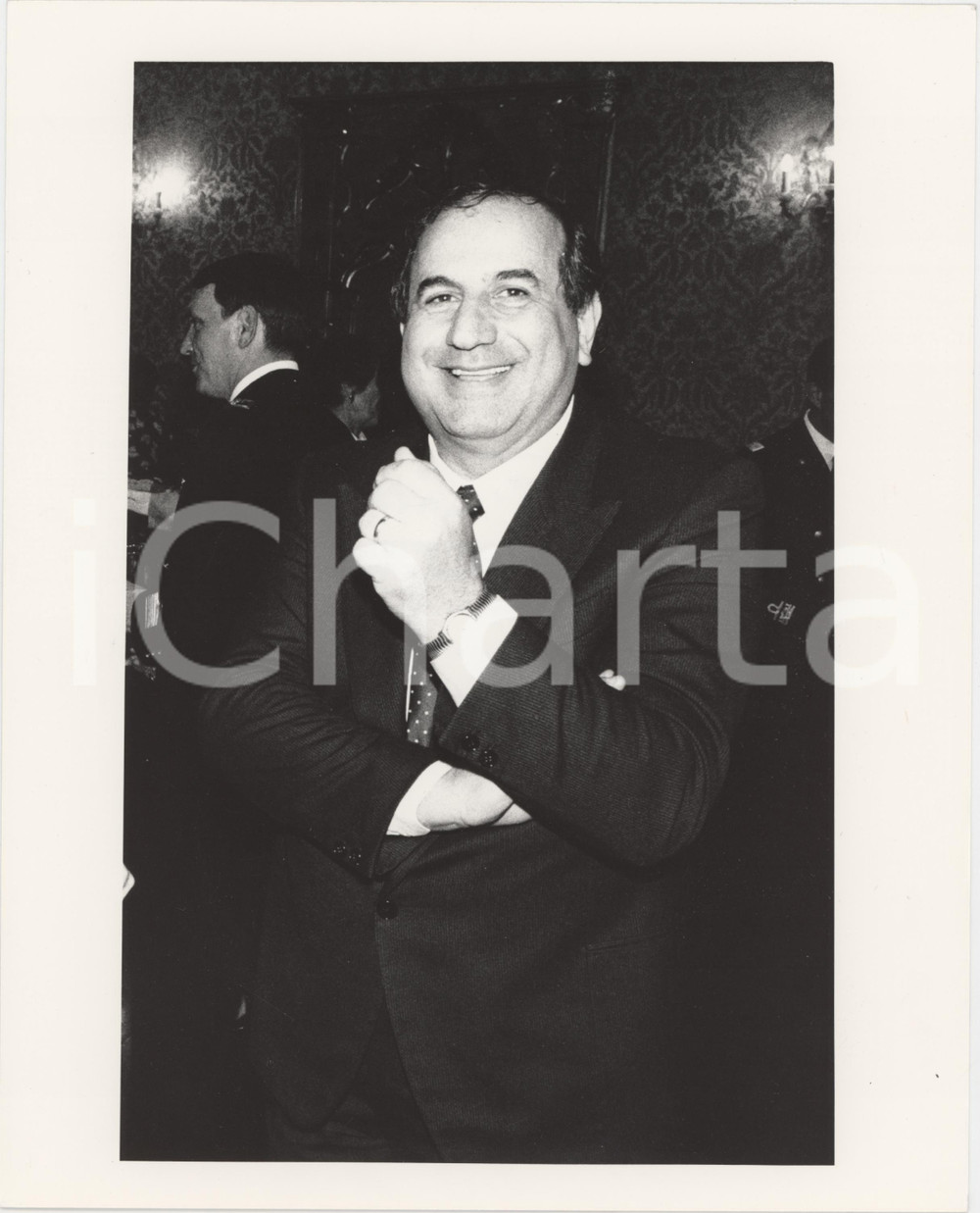 Fotografia d epoca originale 1985 ca MILANO Questore Umberto IMPROTA Ritratto  Foto 20x25 cm 1 1