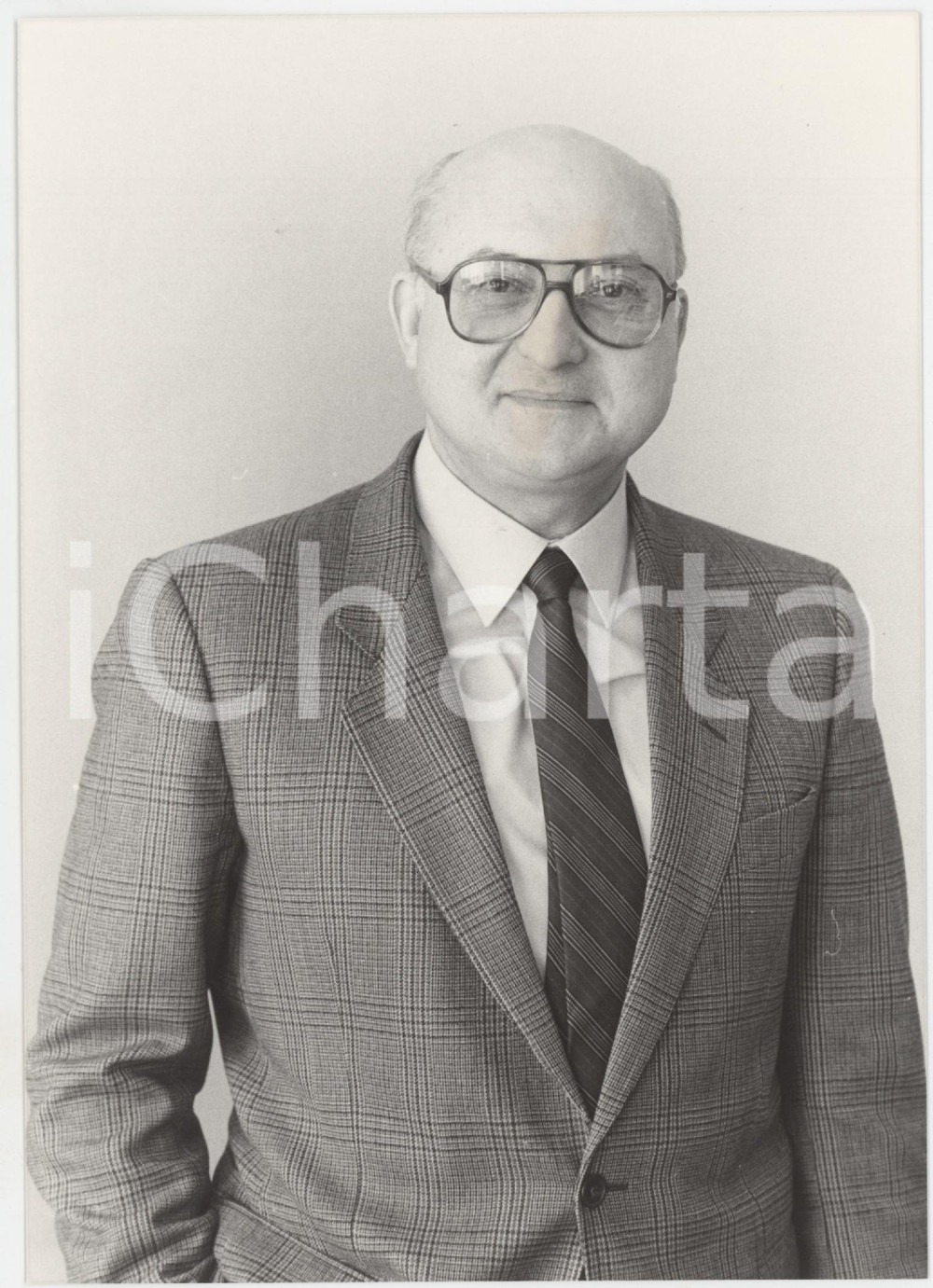 Fotografia d epoca originale 1985 ca FEDERQUADRI Direttore MAGGIAR Ritratto  Foto 12x17 cm 5 1