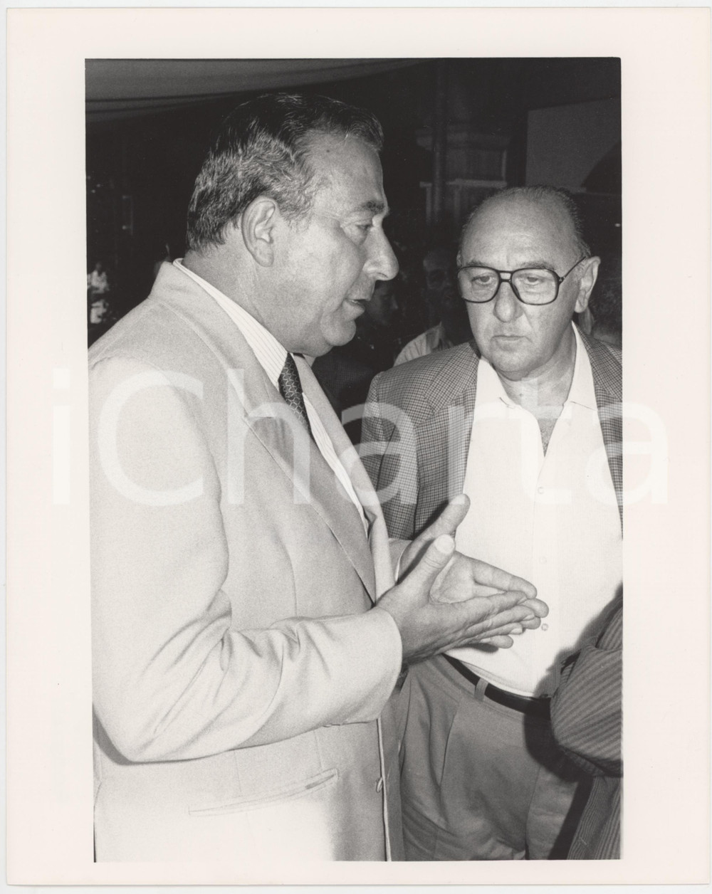 Fotografia d epoca originale 1985 ca RAI Giuseppe ROSSINI Ritratto del dirigente  Foto 20x25 cm 6 1