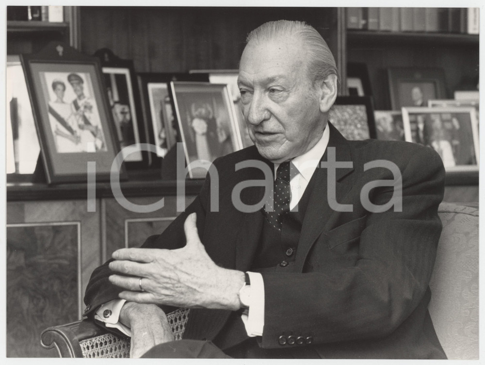 1990 ca AUSTRIA Kurt WALDHEIM Ritratto - Foto 24x18 cm (1)
