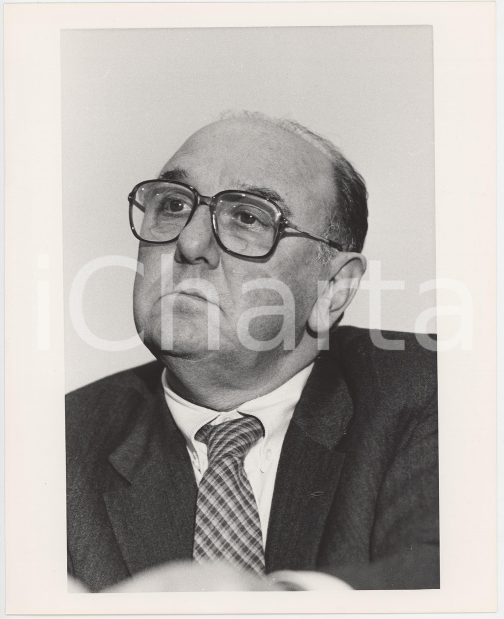 1985 ca RAI Giuseppe ROSSINI Ritratto del dirigente - Foto 20x25 cm (3)