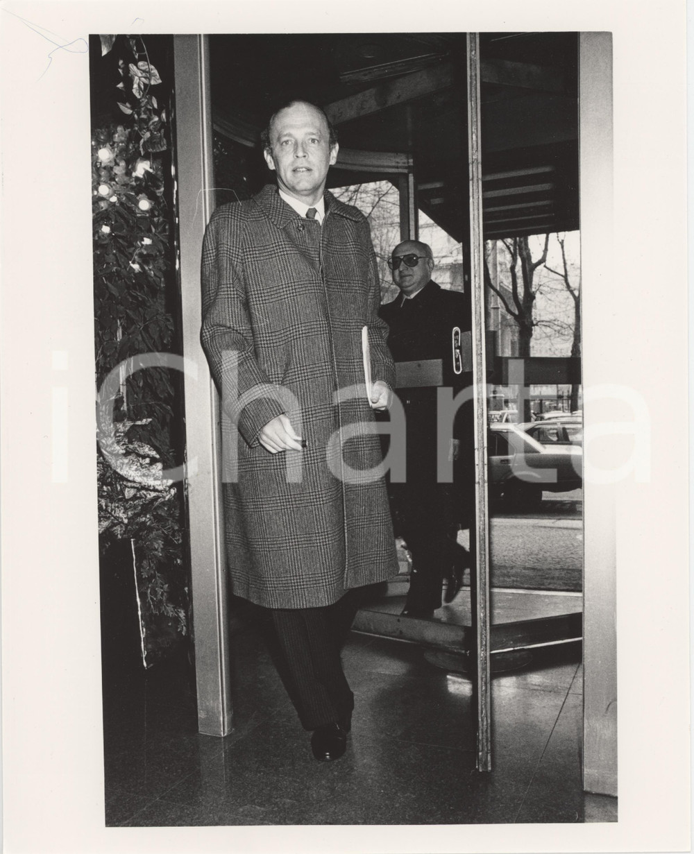 Fotografia d epoca originale 1985 ca MILANO Carlo RADICE FOSSATI Ritratto  Foto 20x25 cm 11 1