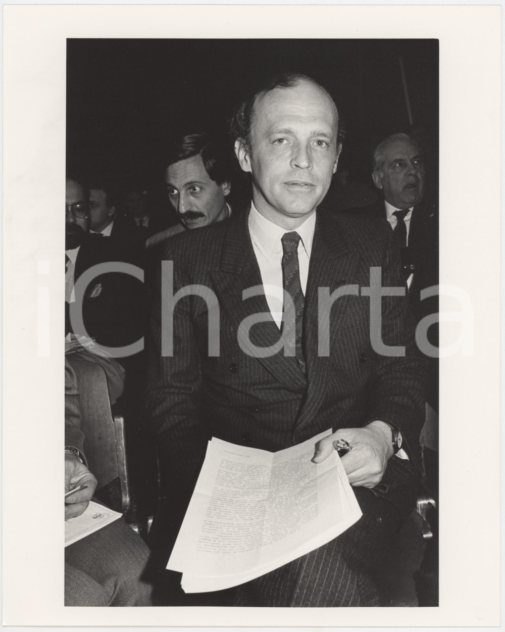 Fotografia d epoca originale 1985 ca MILANO Carlo RADICE FOSSATI Ritratto  Foto 20x25 cm 10 1