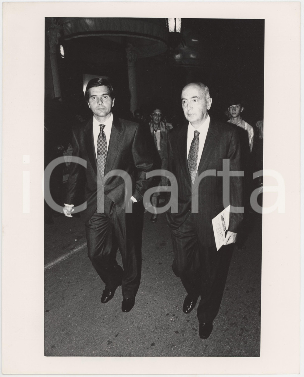 Fotografia d epoca originale 1985 ca PARTITO COMUNISTA Giorgio NAPOLITANO Politico PCI Foto 20x25 cm 1