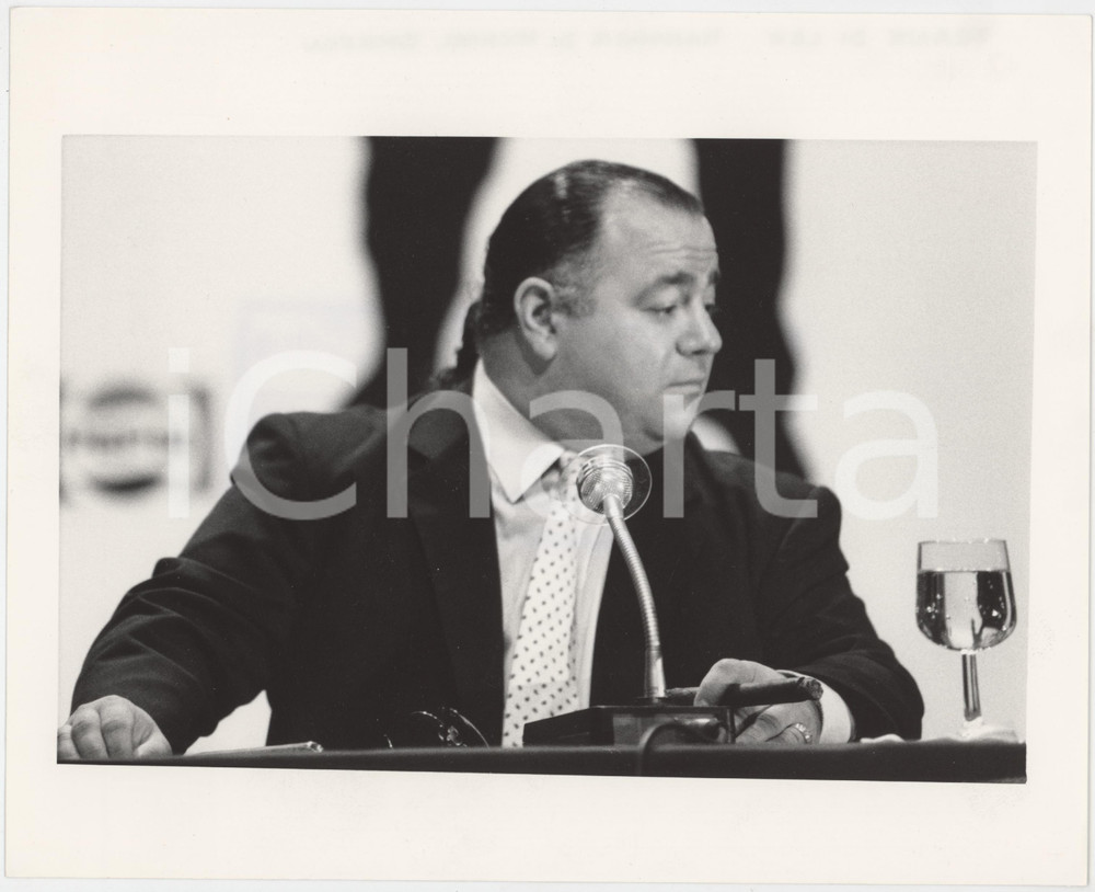 Fotografia d epoca originale 1990 ca MUSICA Frank DiLEO Manager di Michael JACKSON Foto 25x20 cm 1