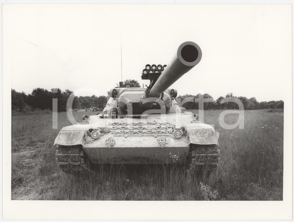 Fotografia d epoca originale 1985 ca ESERCITO ITALIANO  GRANDI MANOVRE Carro armato  Foto 14x28 cm 1 1