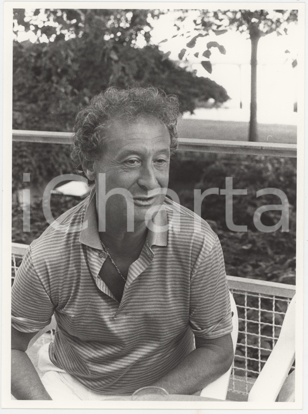 Fotografia d epoca originale 1985 ca ITALIA  COSTUME Nando PUCCI NEGRI Ritratto  Foto 14x28 cm 1