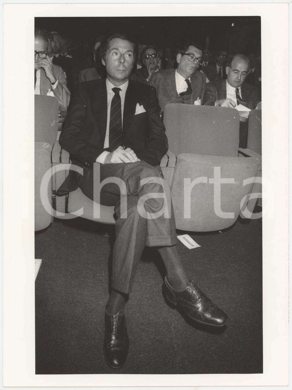 Fotografia d epoca originale 1990 ca CONFINDUSTRIA Paolo ANNIBALDI Ritratto  Foto 18x24 cm 1