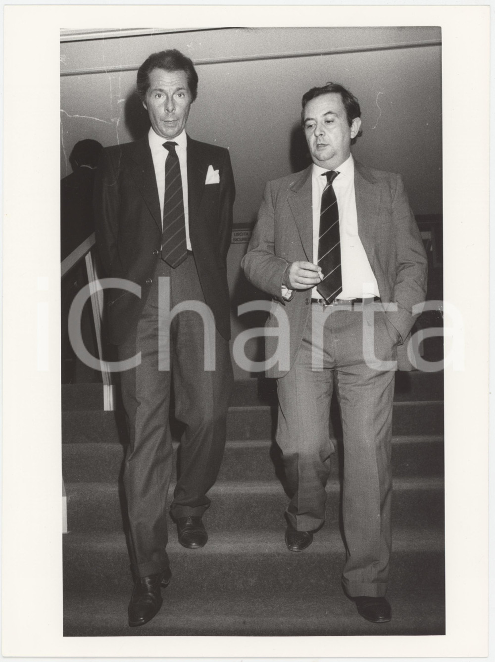 Fotografia d epoca originale 1990 ca CONFINDUSTRIA Paolo ANNIBALDI Carlo PATRUCCO Foto 18x24 cm 1