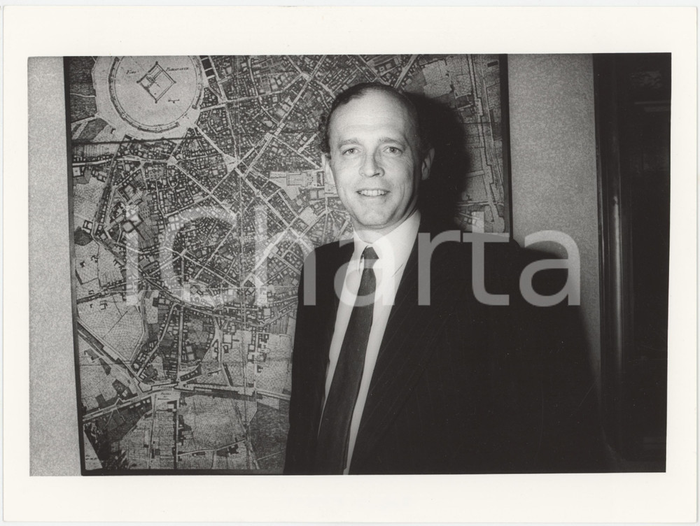 Fotografia d epoca originale 1985 ca MILANO Carlo RADICE FOSSATI Ritratto  Foto 24x18 cm 1 1
