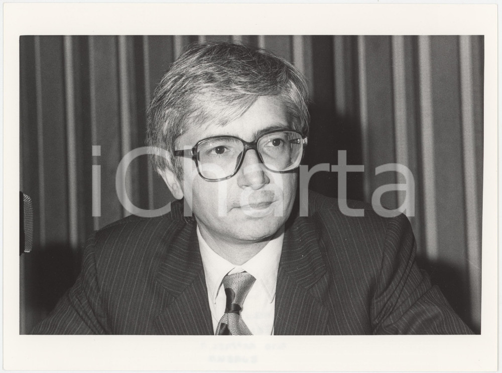 Fotografia d epoca originale 1988 PROGETTO EUREKA Fabio PISTELLA Ritratto del fisico  Foto 24x18 cm 3 1