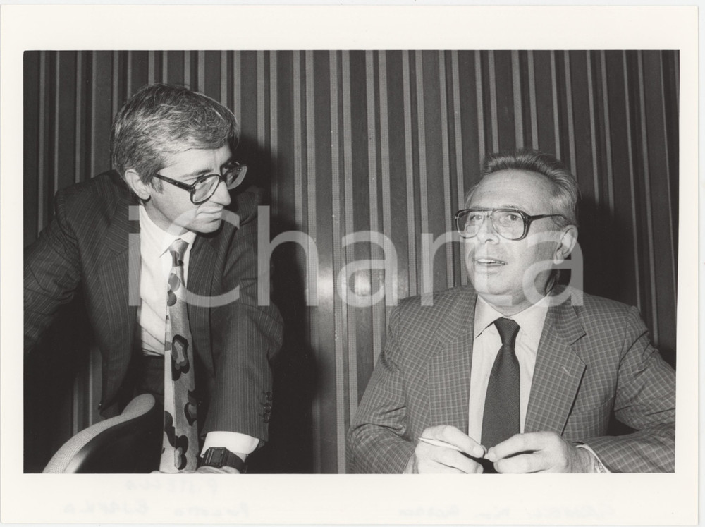 Fotografia d epoca originale 1988 PROGETTO EUREKA Fabio PISTELLA Luigi GRANELLI Foto 24x18 cm 1