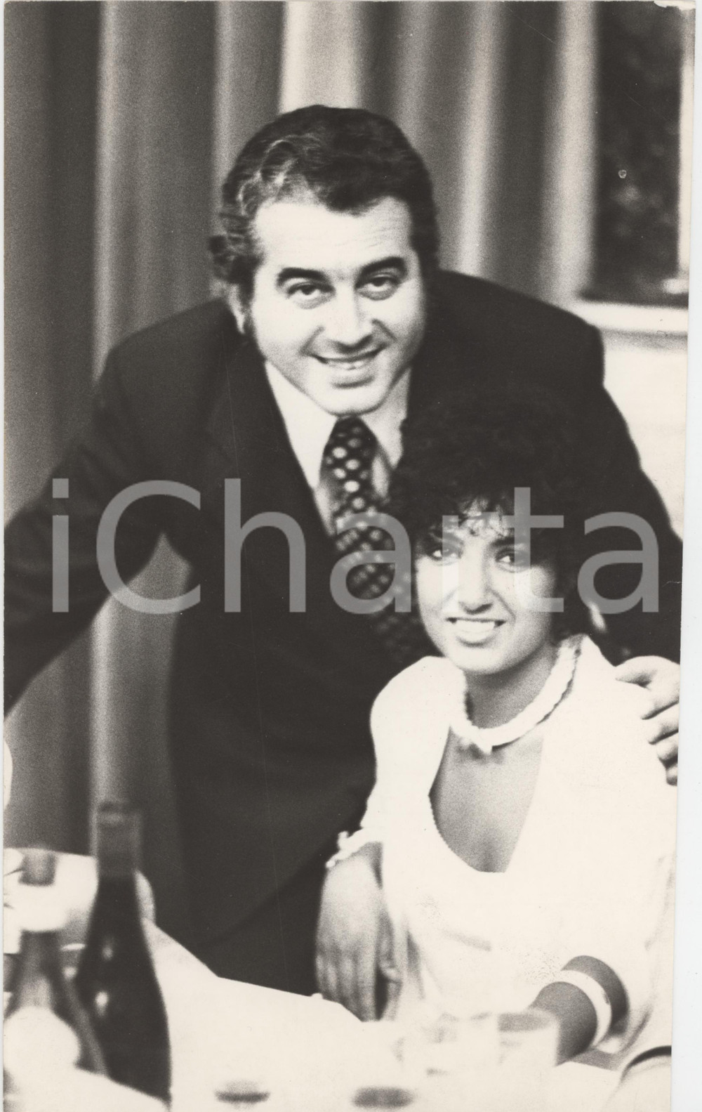 Fotografia d epoca originale 1970 ca MUSICA ITALIA Vittorio SALVETTI Marcella BELLA  Foto 20x30 cm 1