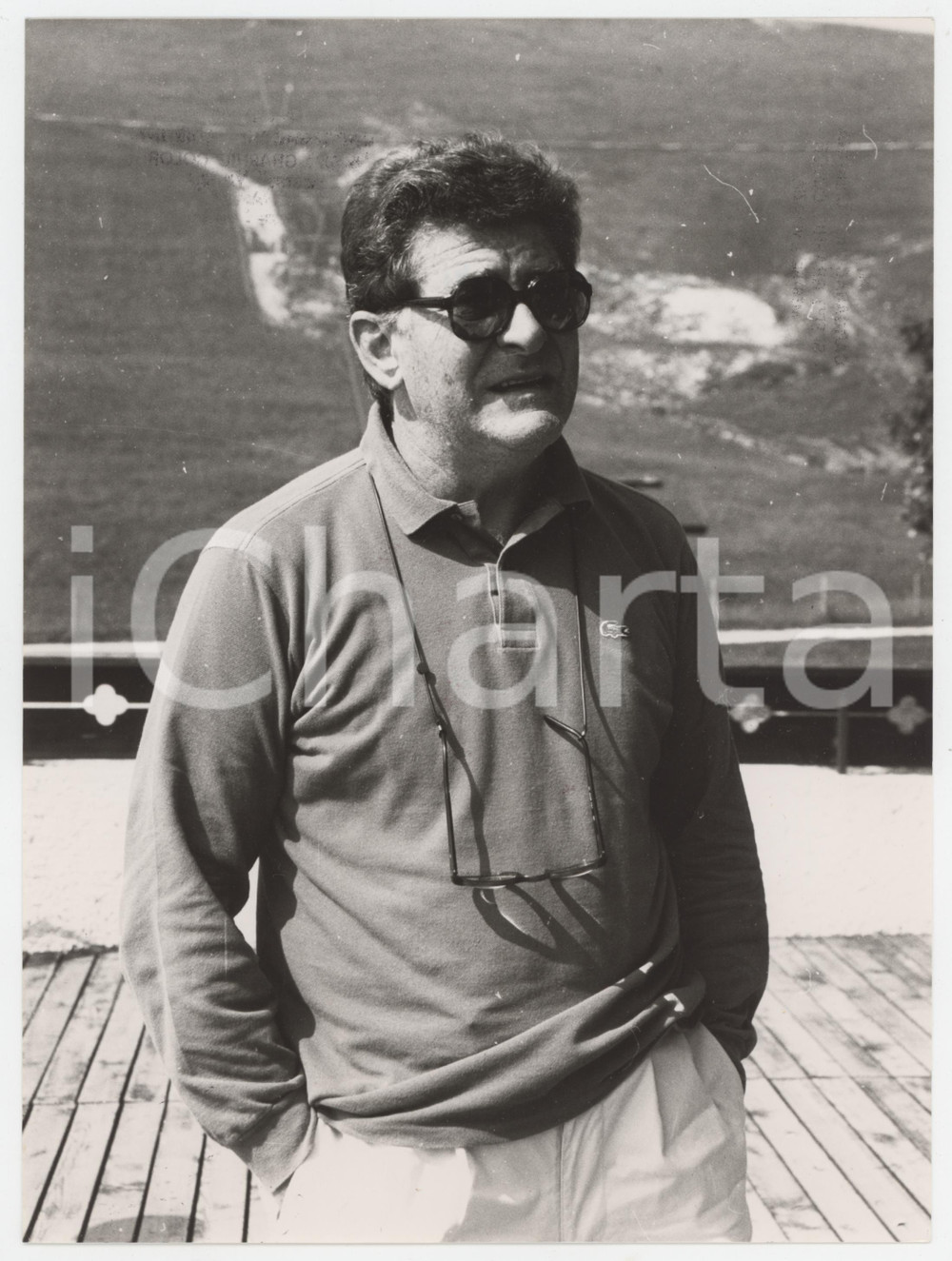 Fotografia d epoca originale 1985 ca ITALIA  CINEMA Ermanno OLMI Ritratto del regista  Foto 18x24 cm 1