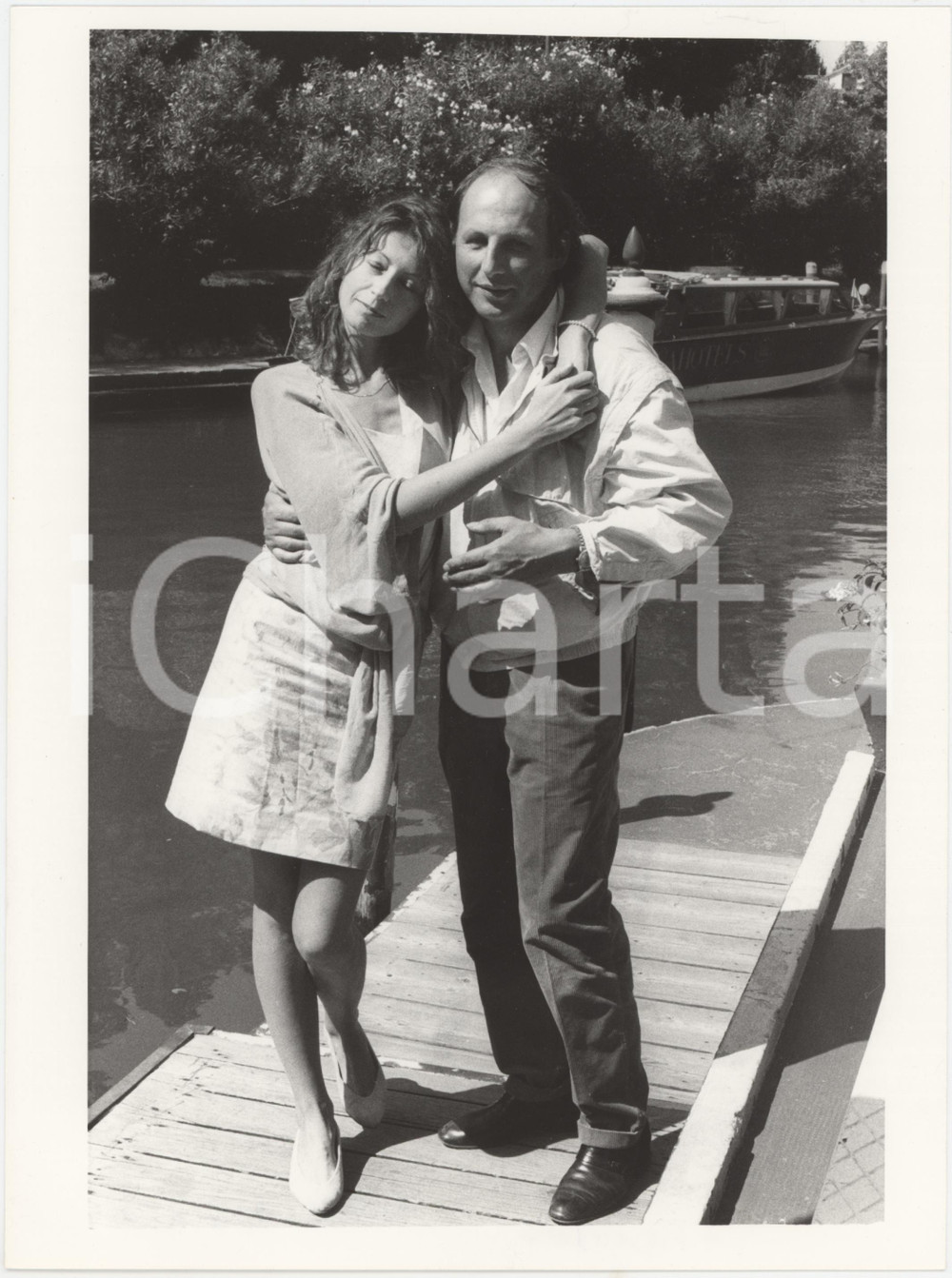 Fotografia d epoca originale 1986 VENEZIA Mostra del Cinema  Maria RIVIERE con il compagno 6 Foto 1