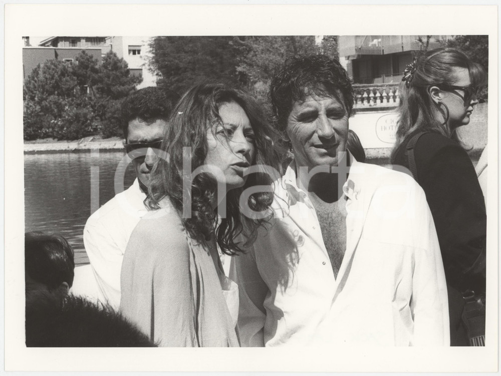 Fotografia d epoca originale 1986 VENEZIA Mostra del Cinema  Maria RIVIERE e Jack LANG 1 Foto 1