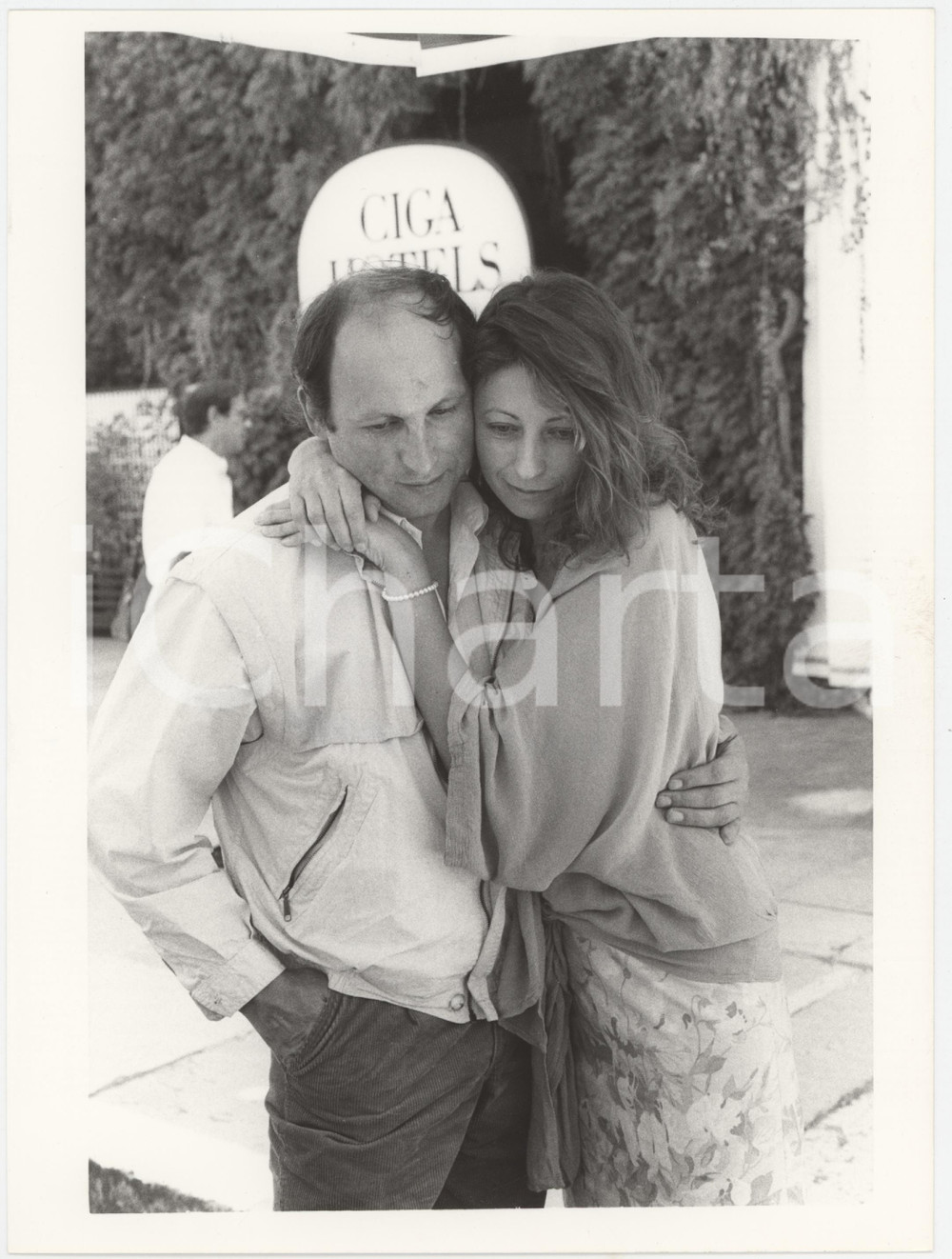 Fotografia d epoca originale 1986 VENEZIA Mostra del Cinema  Maria RIVIERE con il compagno 4 Foto 1