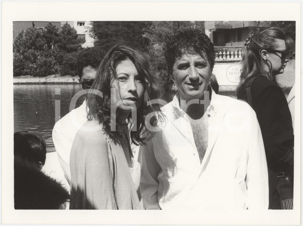 Fotografia d epoca originale 1986 VENEZIA Mostra del Cinema  Maria RIVIERE e Jack LANG 2 Foto 1