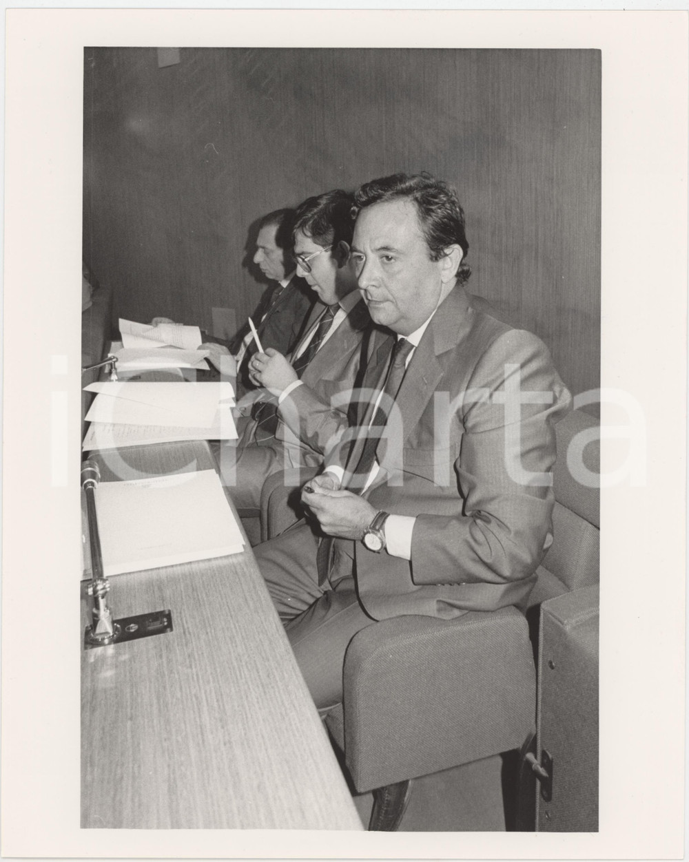 1985 ca CONFINDUSTRIA Carlo PATRUCCO Ritratto - Foto 20x25 cm (1)