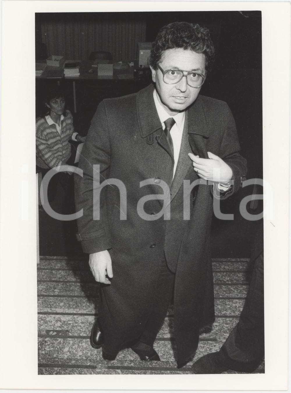 Fotografia d epoca originale 1985 ca DEMOCRAZIA CRISTIANA Roberto MAZZOTTA Politico DC Foto 18x24 cm 3 1