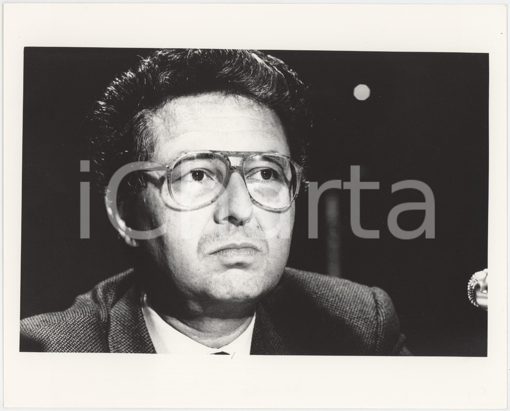 Fotografia d epoca originale 1985 ca DEMOCRAZIA CRISTIANA Roberto MAZZOTTA Politico DC Foto 25x20 cm 6 1