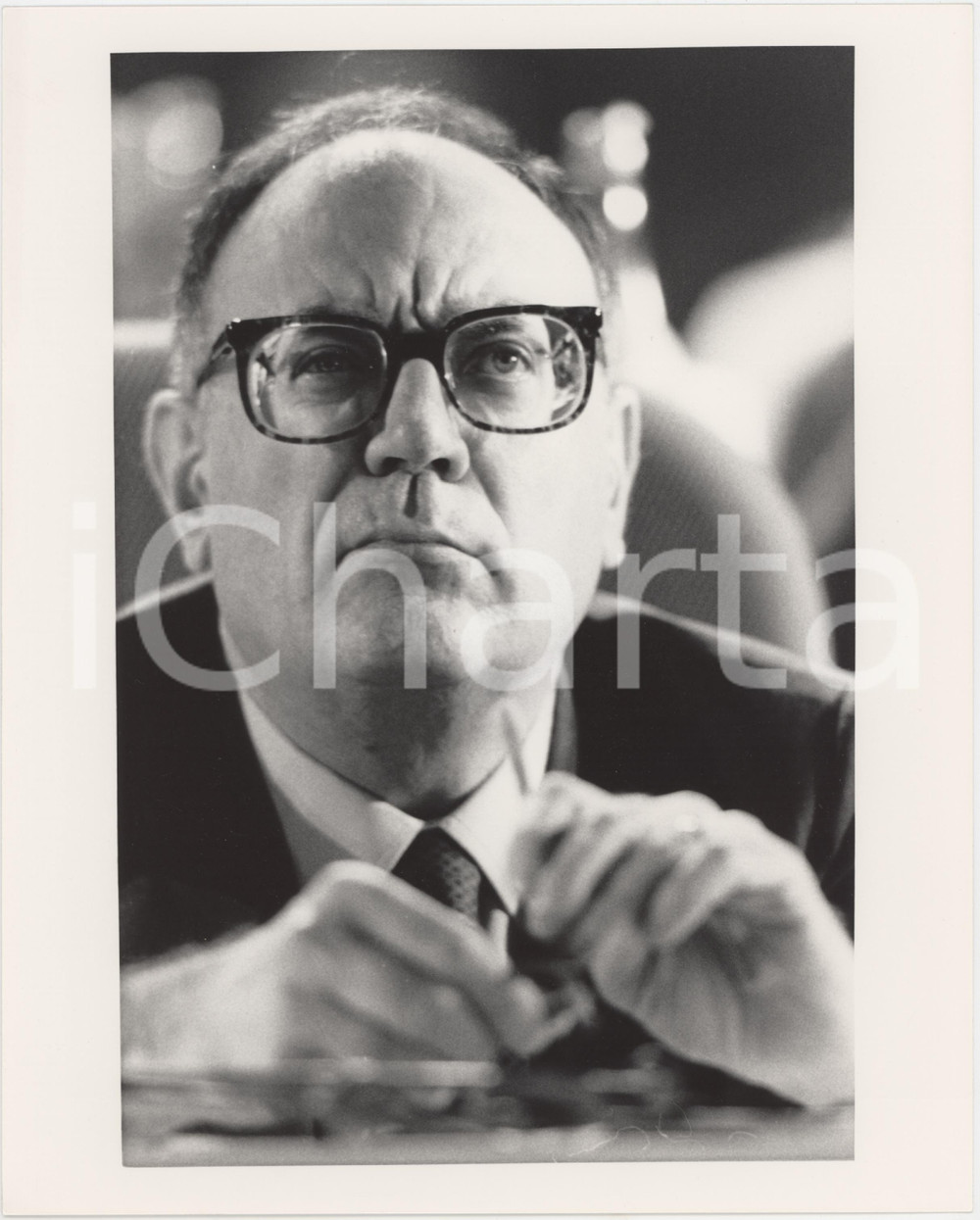 1985 ca PARTITO SOCIALISTA Rino FORMICA Politico PSI Foto 20x25 cm