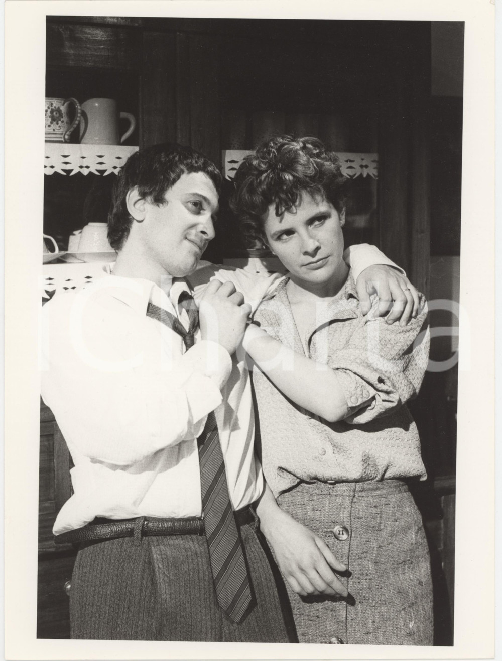 Fotografia d epoca originale 1985 RAI Un cappello pieno di pioggia  Pamela VILLORESI Emilio BONUCCI 11 1