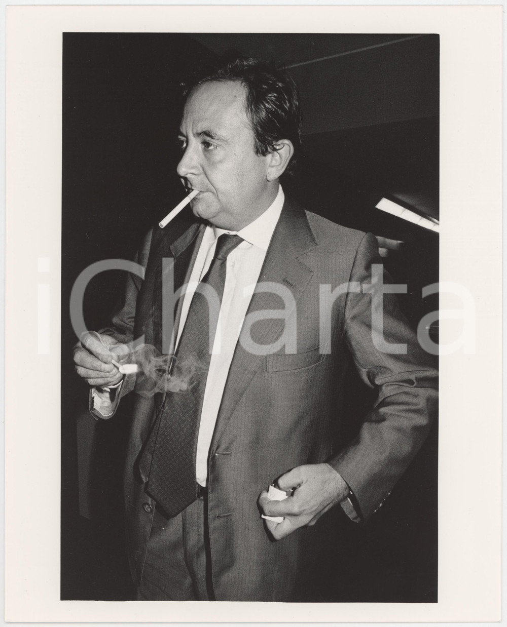 Fotografia d epoca originale 1985 ca CONFINDUSTRIA Carlo PATRUCCO Ritratto  Foto 20x25 cm 6 1