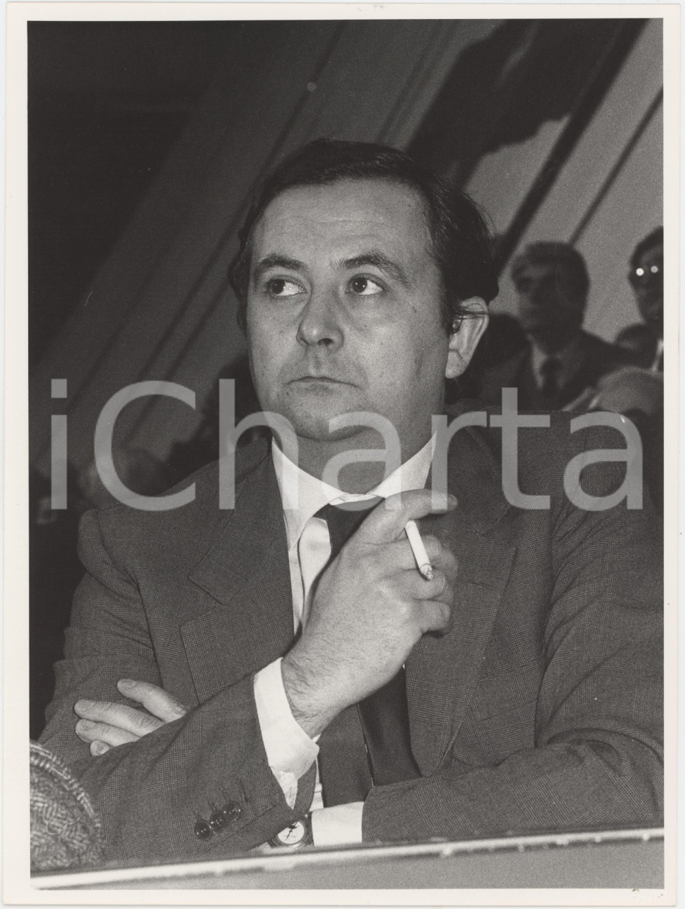 Fotografia d epoca originale 1985 ca CONFINDUSTRIA Carlo PATRUCCO Ritratto  Foto 18x24 cm 14 1