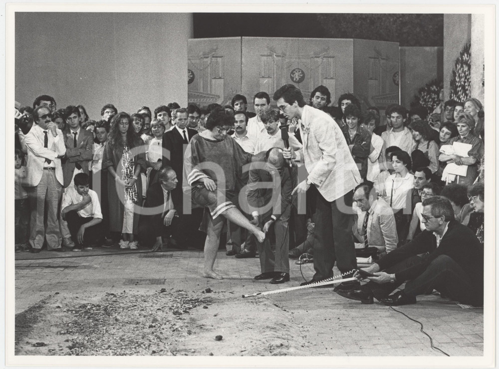 Fotografia d epoca originale 1986 RAI 1 Bello della diretta  Larissa VILENSKAYA Alessandro CECCHI PAONE Foto 1