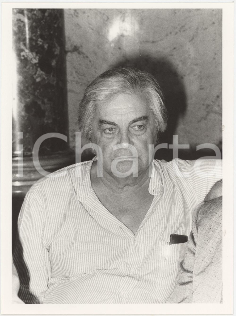 Fotografia d epoca originale 1985 ca ITALIA  COSTUME Jurij PetroviÄ LJUBIMOV Ritratto  Foto 18x24cm 1